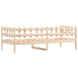 Day Bed without Mattress 90x200 cm Solid Wood Pine 840379