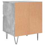 Bedside Cabinets 2 pcs Concrete Grey 40x35x50 cm Engineered Wood 830677