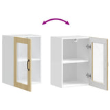 Kitchen Wall Cabinet with Glass Door Porto Sonoma Oak 854010