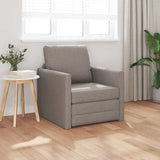 Sofa Bed Taupe 74 x 77 x 81 cm Fabric 4106626