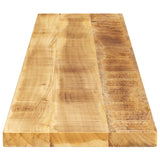 Table Top 160x30x2.5 cm Rectangular Solid Wood Rough Mango 371301