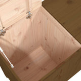 Laundry Box Honey Brown 88.5x44x76 cm Solid Wood Pine 823582