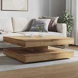 Coffee Table 360-Degree Rotatable Artisan Oak 90x90x34.5 cm 3321359