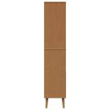 Bookcase MOLDE 85 x 35 x 170.5 cm Solid Pine Wood Caramel 42020943