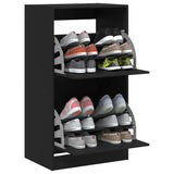 Shoe Cabinet Black Engineered wood 60x42x108 cm Shoe Cabinet 3214386