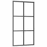 Sliding Door with Hardware Set 102x205 cm ESG Glass&Aluminium 3332820