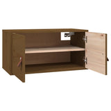 Wall Cabinets 2 pcs Honey Brown 60x30x30 cm Solid Wood Pine 818372