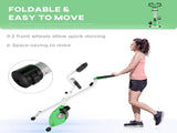 Folding Exercise Bike, Fitness Bicycle Indoor Trainer, 8-Level Magnetic Resistance Adjustable, with T3398P425074