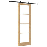 Sliding Door ORKDAL Natural and Black 78 x 232 cm 3331995