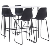 5 Piece Bar Set Plastic Black 279874