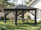 Gazebo with 4 Sidewalls 2.6 x 2.6 m Light Grey and Anthracite 42036806