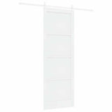 Sliding Door White 83 x 232 cm Solid Pine Wood 3333257