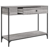 Console Table Grey Sonoma 100x34.5x75 cm Engineered Wood 834163
