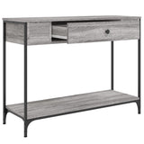 Console Table Grey Sonoma 100x34,5x75 cm Engineered Wood 834163
