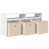 Lowboard with Drawer White 87 x 27.5 x 43 cm 8000580