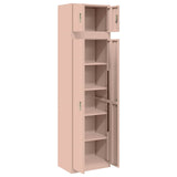 Storage Cabinet 2 pcs Pink 60 x 40 x 220 cm Steel Lockable 3438706