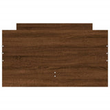 Bed Frame Brown oak Engineered wood Single Bed Frame 3207370