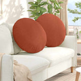 Seat Cushions 2 pcs Red Orange 80 cm Corduroy Fabric 42014267