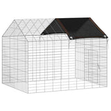 Rabbit Cage Silver 100 x 78 x 78 cm Galvanised Steel 42019236