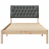 Bed Frame with Upholstered Headboard Brown 100 x 200 cm 878840