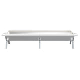 BBQ Tray Silver 158x42x31 cm Stainless Steel 319968