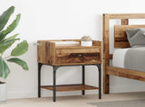 Bedside Table 2 pcs Old Wood 40 x 29 x 60 cm Engineered Wood 881827
