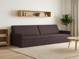 3 Seater Sofa Dark Brown 220 x 81 x 82 cm Fabric 42041143