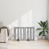 Folding Pet Fence 4 pcs Grey Sonoma 201 x 38 x 70 cm 8005966