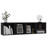 Book Cabinet/TV Cabinet Black 143x30x36 cm 800262