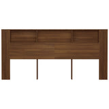 ZNTS Headboard Cabinet Brown Oak 220x18.5x104.5 cm 817284