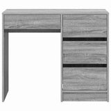 Desk with Drawer Grey Sonoma 90 x 37.5 x 75 cm Engineered Wood 869495