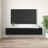 TV Cabinet Set 3 pcs Black 60 x 30 x 30 cm Engineered Wood 875172