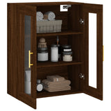 Wall Mounted Cabinet Brown Oak 69.5x34x90 cm 828475