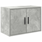 ZNTS Garage Cabinets 2 pcs Concrete Grey Engineered Wood 3328308