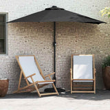 Garden Parasol Black 294 x 150 x 224 cm Polyester and Steel 42003273