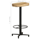 Bar Stools 2 pcs 76 cm Solid Mango Wood 321964