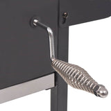 BBQ Charcoal Smoker with Bottom Shelf Black 43048