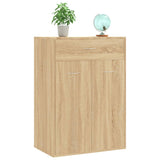 Shoe Cabinet Sonoma Oak 60x35x84 cm Engineered Wood 801074
