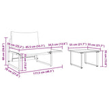Garden Sofa Set 2 pcs Anthracite Steel 42004140