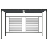 Gazebo with Retractable Roof 4x3x2.3 m Anthracite 180 g/m 313625