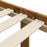 Double Bed Frame with Headboard ROSTOCK Natural 140 x 200 cm 3405414