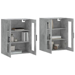 Wall Mounted Cabinets 2 pcs Concrete Grey Engineered Wood 3197965