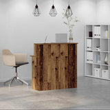 Reception Desk Old Wood 100x50x103.5 cm Engineered Wood 859031