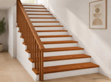 Stair Tread 12 pcs 90 x 25 x 2 cm Brown Solid Oak Wood 3449419