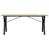 ZNTS Dining Table Y-Frame 180x90x75.5 cm Solid Wood Pine and Steel 3282788