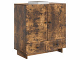 Sideboard Smoked Oak 66 x 34.5 x 95 cm Engineered Wood 893980