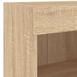 8 Piece TV Wall Units with LED Sonoma Oak Engineered Wood 3216670