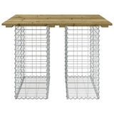 Garden Table Gabion Design 100x102x72 cm Impregnated Wood Pine 834370