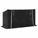 Firewood Rack with Rain Cover 200.5x80.5x110.5 cm Galvanised Steel 4104946