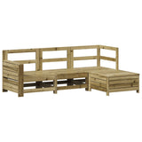 ZNTS 4 Piece Garden Sofa Set Impregnated Wood Pine 3250771